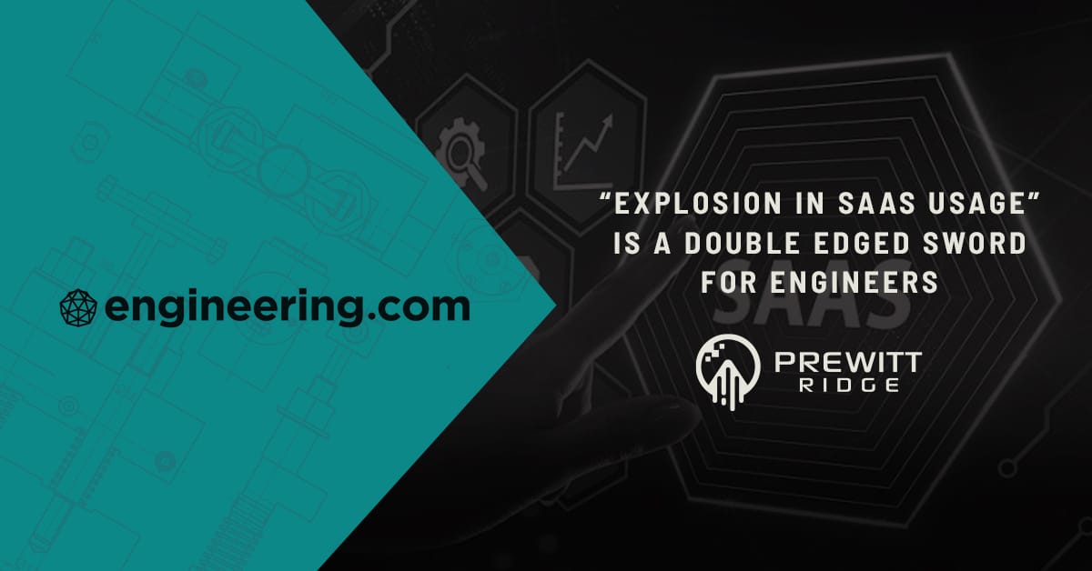 Card that says: Explosion in SaaS usage is a double-edged sword for engineers."